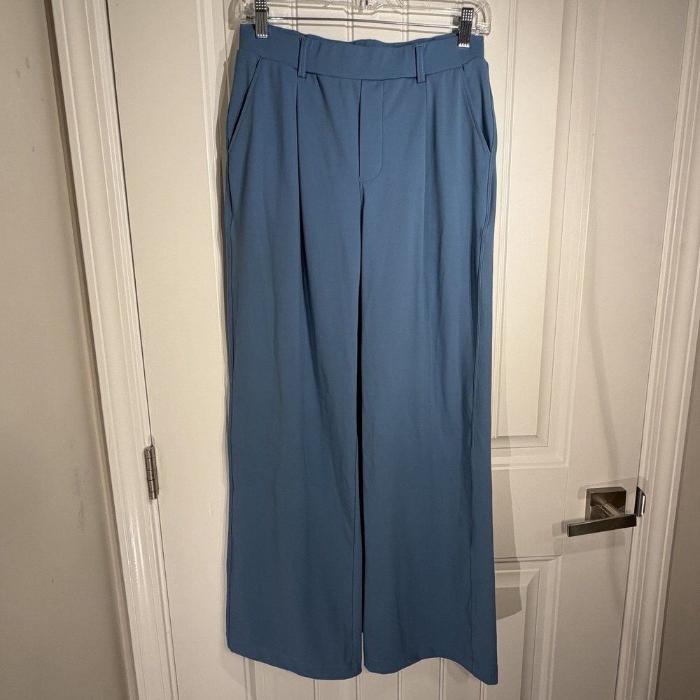 Iuga‎ Blue Wide Leg Pull On Dress Pants Women's Medium